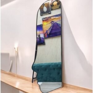 Shop Full Length Mirror Face Shaped – wall mount or standing design with foldable stand. Available in 60x160cm & 60x180cm in 4 modern colors.